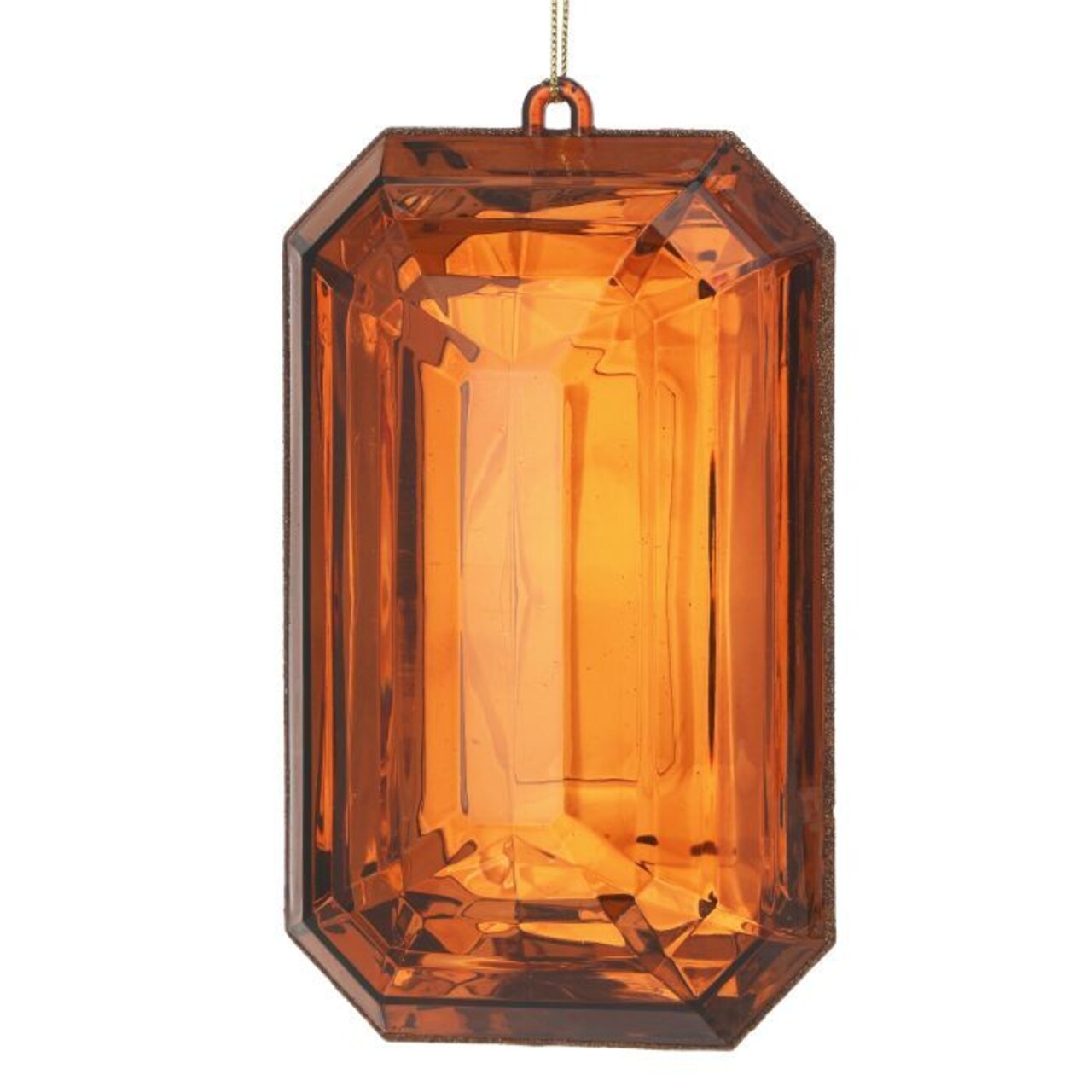 MTX67416 9" Acrylic Emerald Cut Precious Gem Ornament - Choose from Stunning Colors